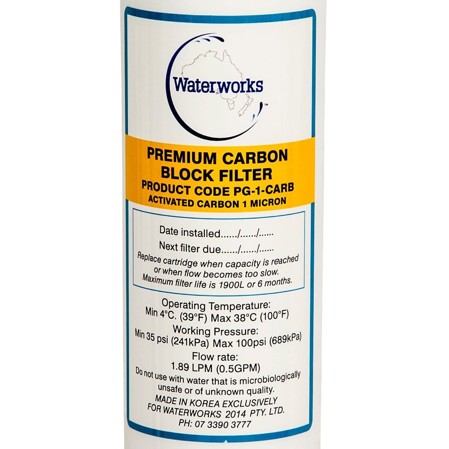 1 Micron Carbon swing and twist filter