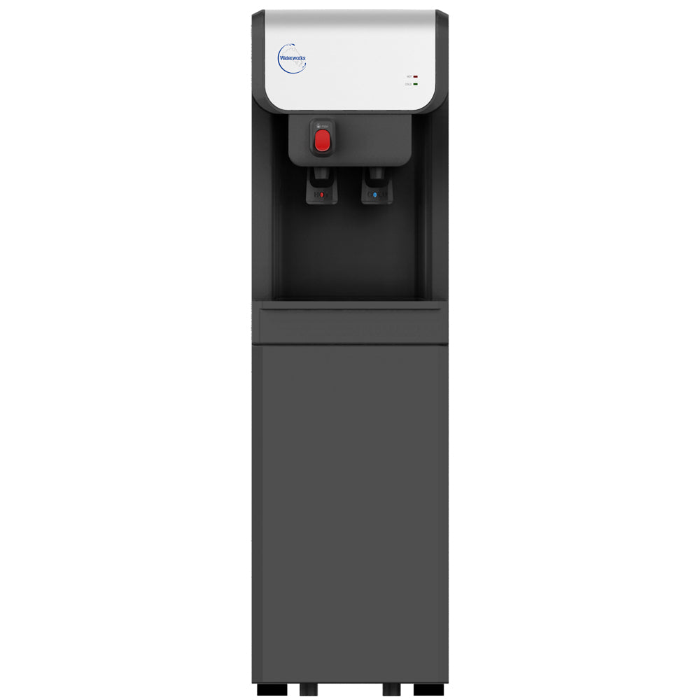 D19 Black Plumbed-In Water Cooler