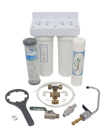 IC8 Under-sink Remote Chiller Twin Under Sink filter 1 & .5 Micron Carbon with Tap