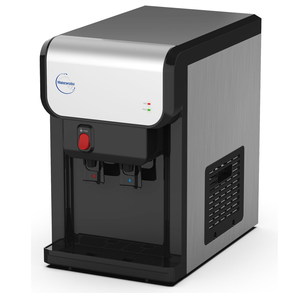 SD19 Black Bench Top Plumbed In Water Cooler | Cold & Ambient, Cold & Hot