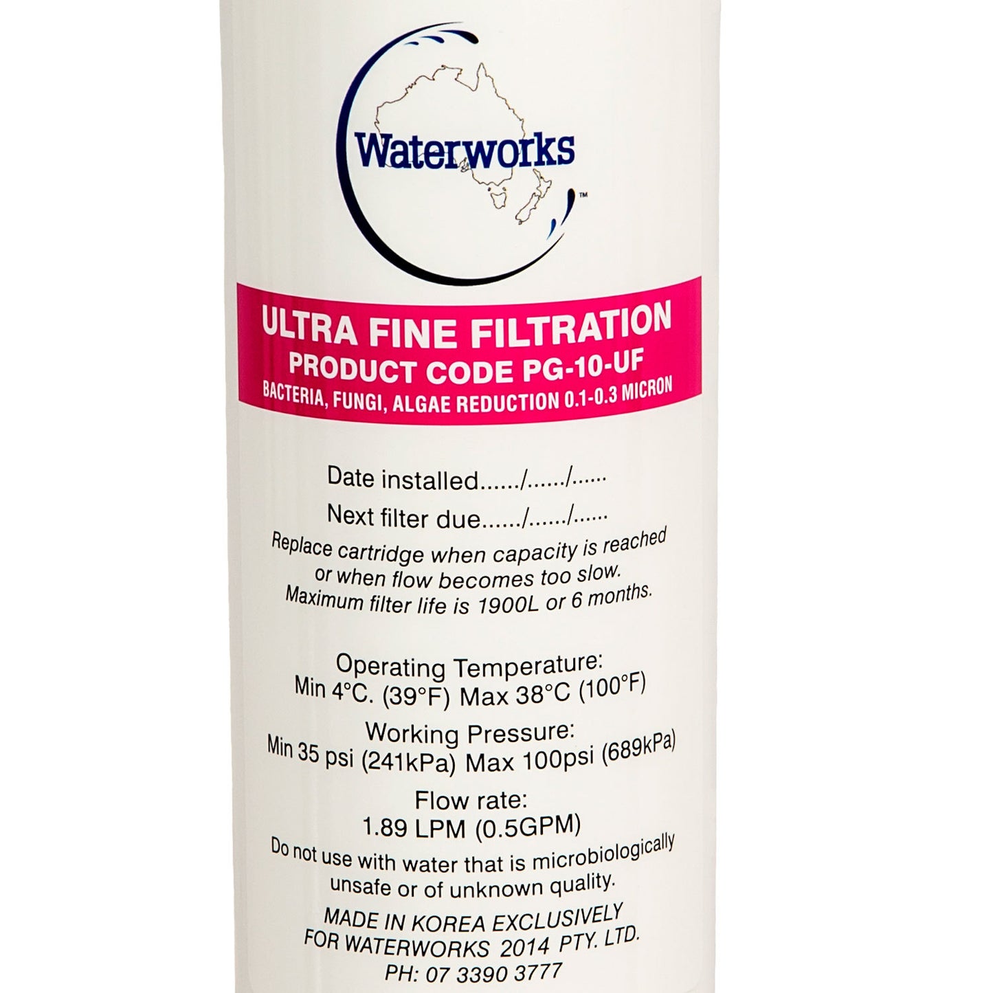 Ultra Fine Cartridge swing and twist filter