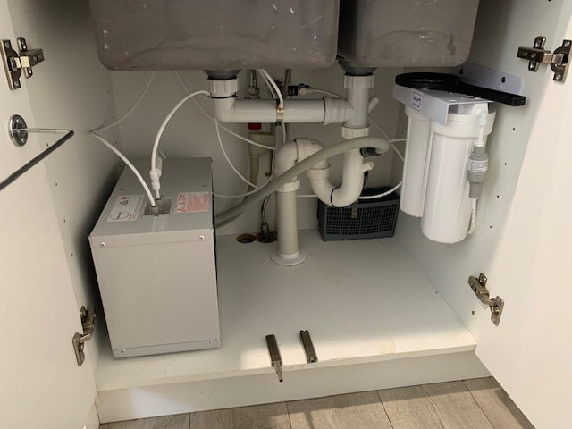 IC8 Under-sink Remote Chiller Twin Under Sink filter 1 & .5 Micron Carbon with Tap