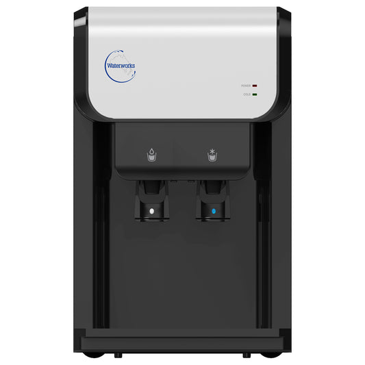 SD19 Black Bench Top Plumbed In Water Cooler | Cold & Ambient, Cold & Hot