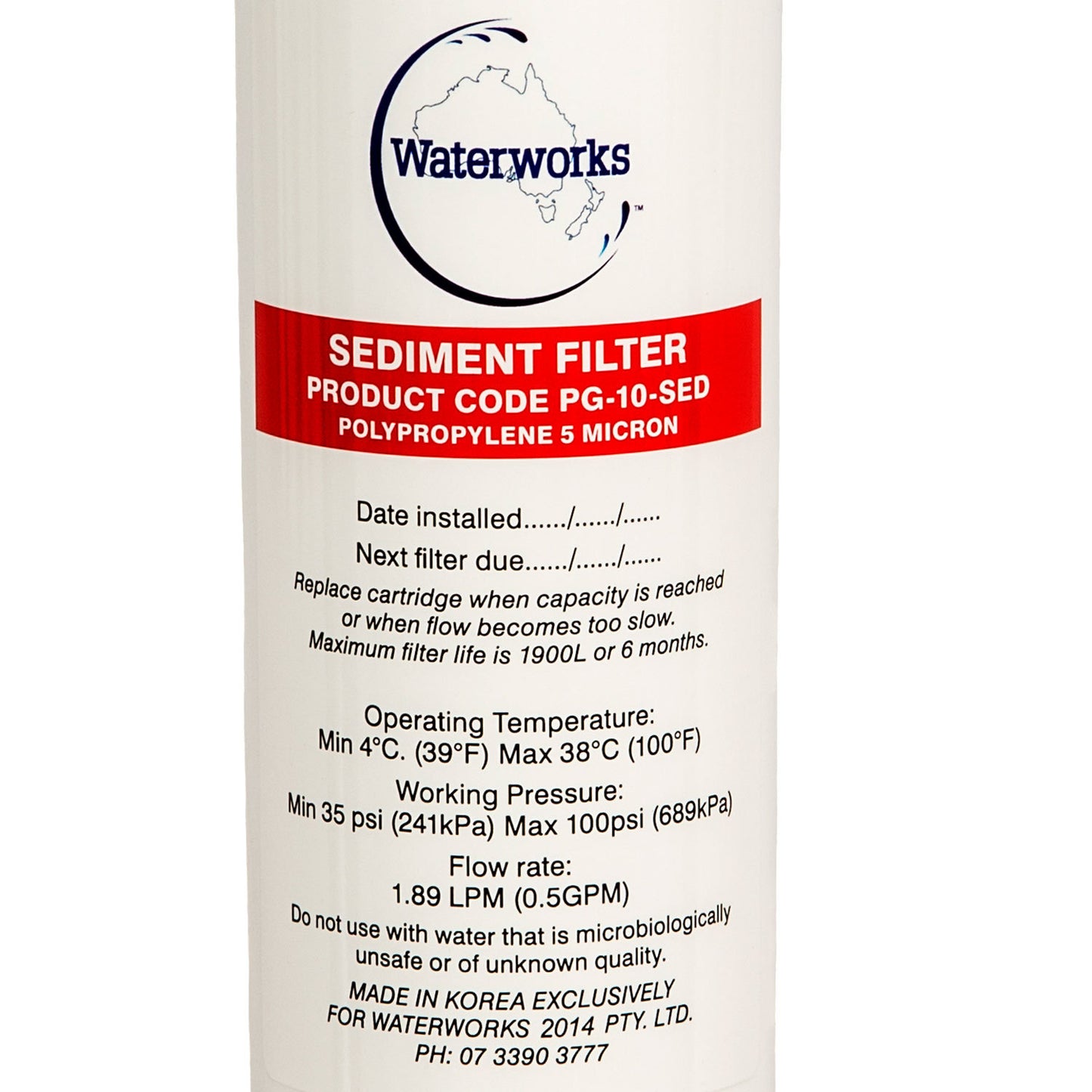 Sediment Cartridge swing and twist filter